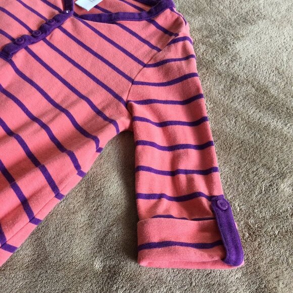 Sz 6 GUC Gymboree Coral Striped Tee - Picture 3 of 6